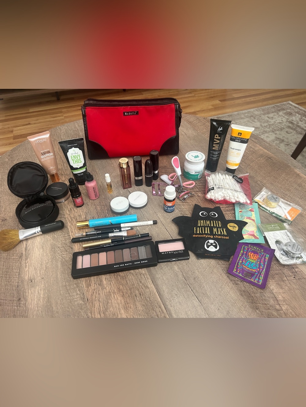 Assortment of new and used beauty products!  Makeup and tools! USED
